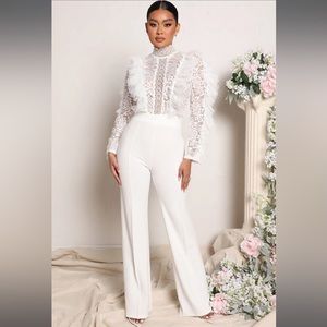 Lace top jumpsuit